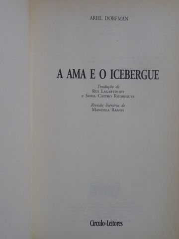 A Ama e o Iceberg de Ariel Dorfman