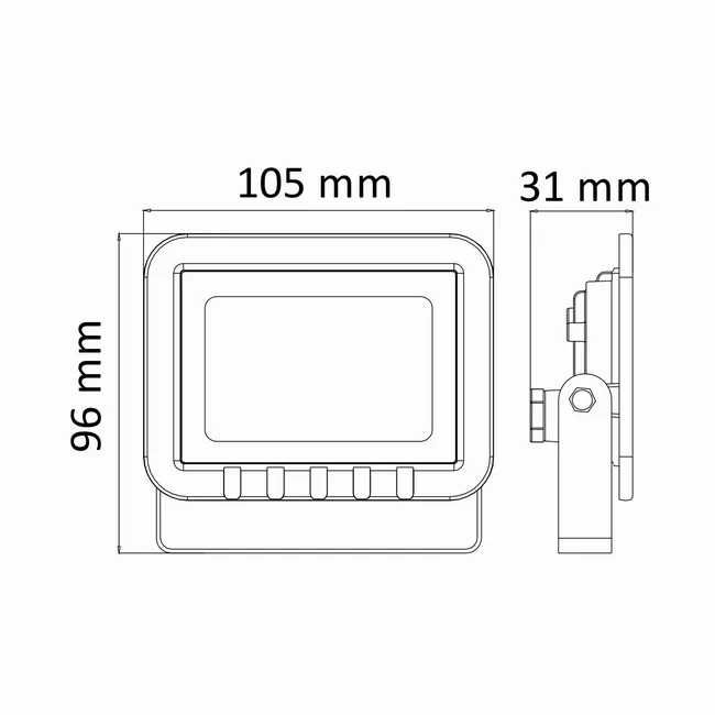 Reflektor Naświetlacz LED COB IP65 900lm czarny aluminium POLUX