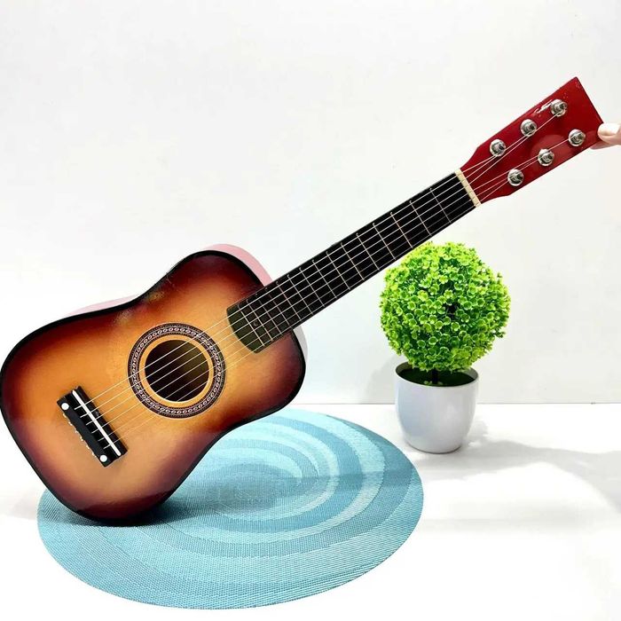 Гітара дерев'яна дитяча 6 струн Чотири види (M 1369) Розд/Дроп