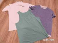 3 sztuki używane, kolorowe koszulki T-shirt w rozmiarze L/XL