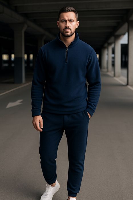 Мужской спорт костюм флис