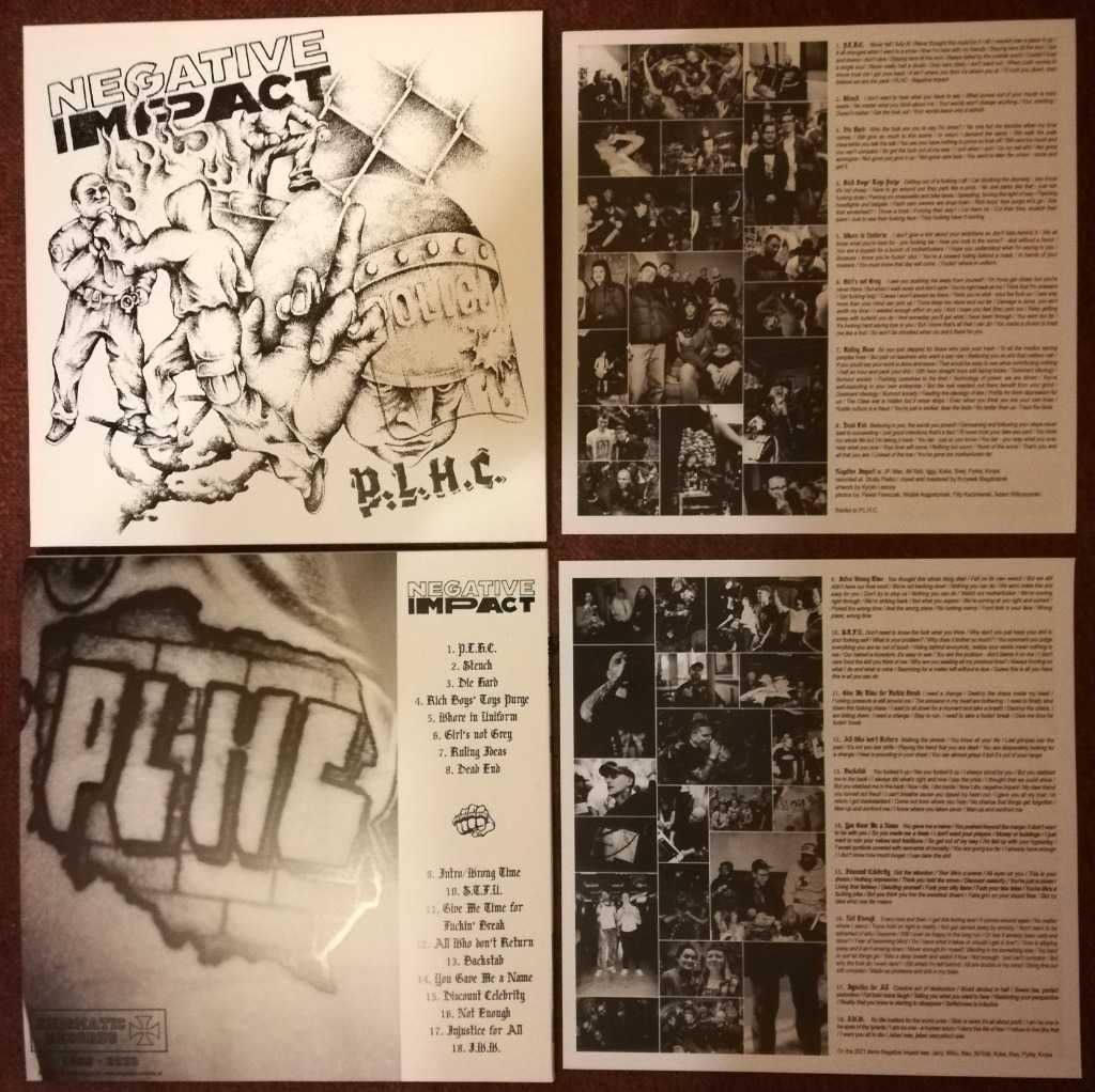 NEGATIVE IMPACT PLHC 2023LP polski hardcore punk na 5 wokali