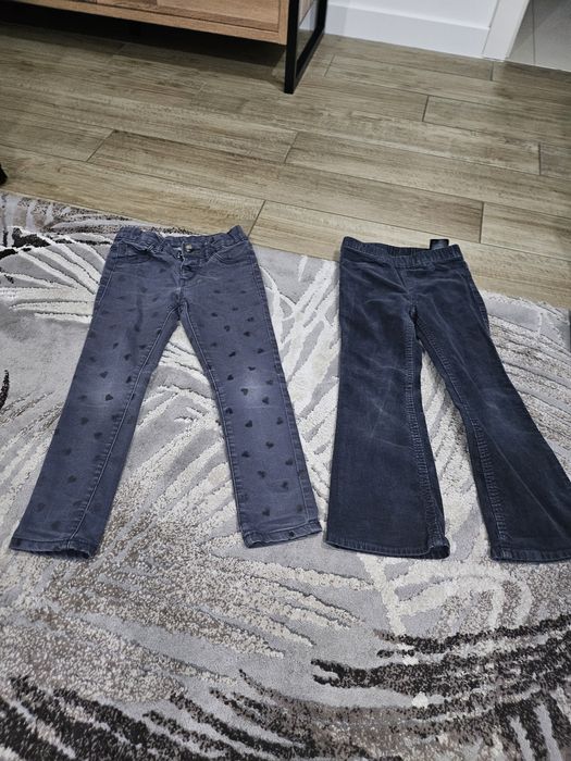Spodnie jeansy dla dziewczynki r 116 + gratis
