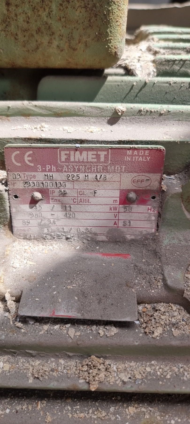 Промислові Електродвигуни FIMET 3-Ph~ASYNCHR.MOT. MH 225 M 4/8