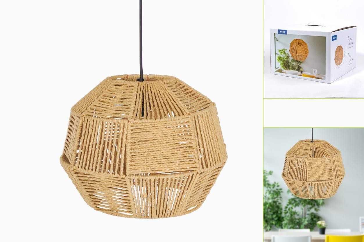 Coleção Natureza - Candeeiros Suspensos em Fibras Naturais