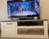 Mesa jantar, cadeiras, aparador sala de jantar e aparador TV
