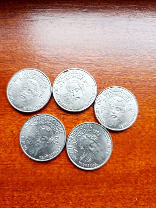 5 Moedas antigas de Portugal