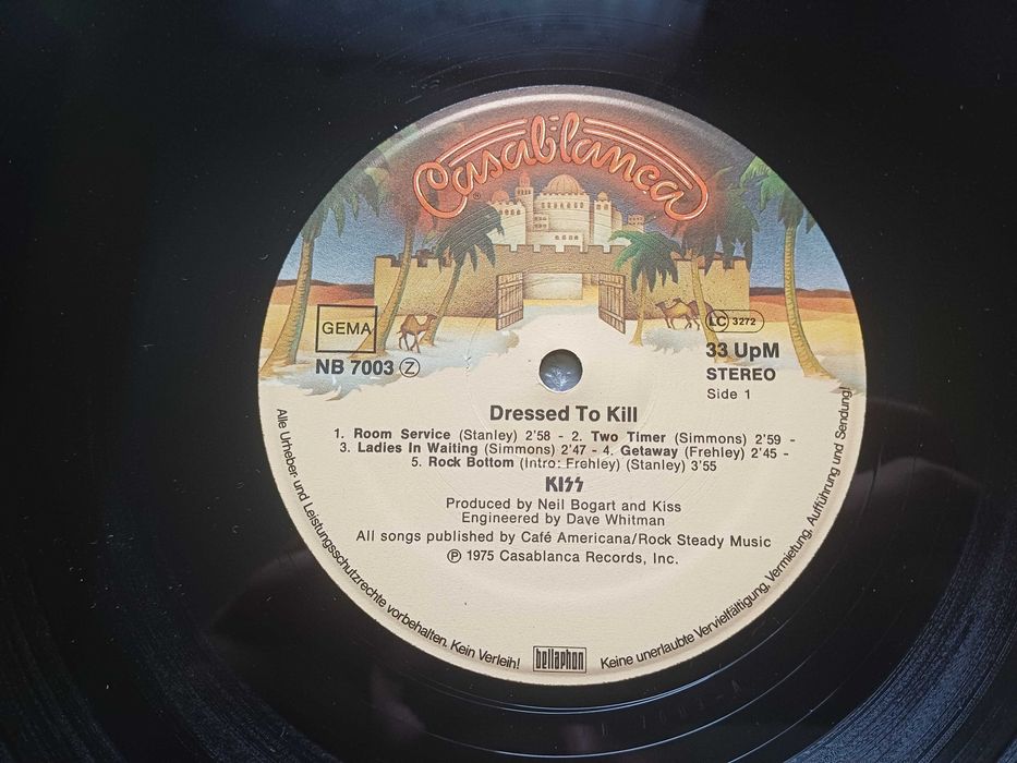 KISS – Dressed to Kill (1977, Germany, Casablanca Records)