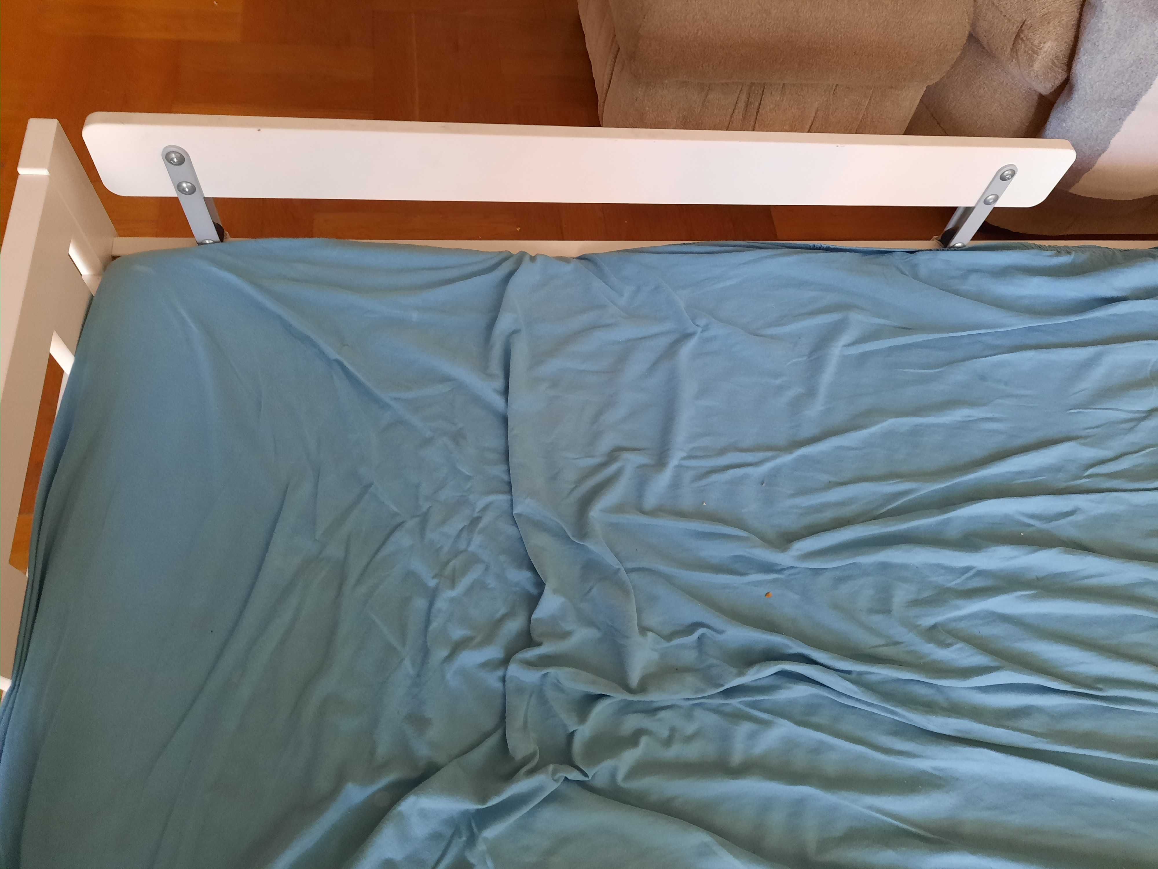 IKEA KRITTER łóżko dziecięce materac 70x160cm prześcieradło baldachim