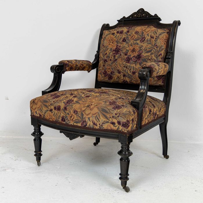 Komplet wypoczynkowy neorenesans makart antyki