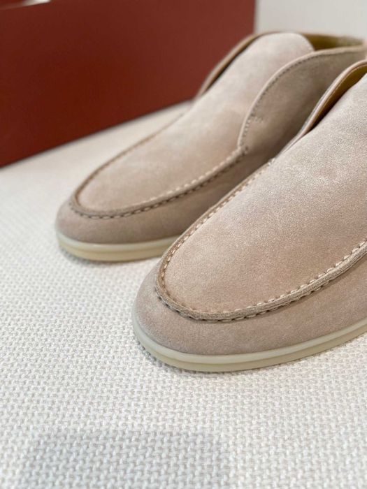 36-41 Женские бежевые лоферы Loro Piana Open Walk лофери Лоро Пиана
