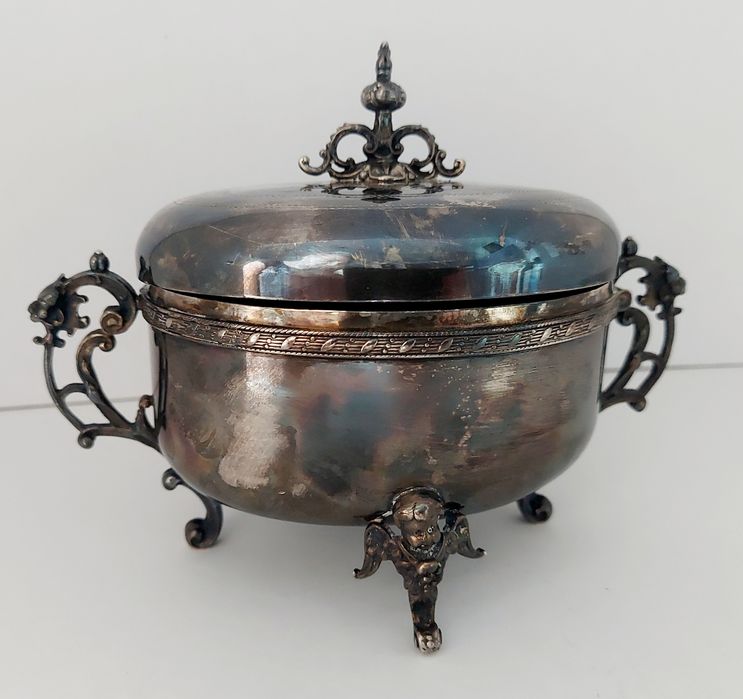 Hefra cukiernica skrzynkowa Fragetka plater antyk prl
 Antyk