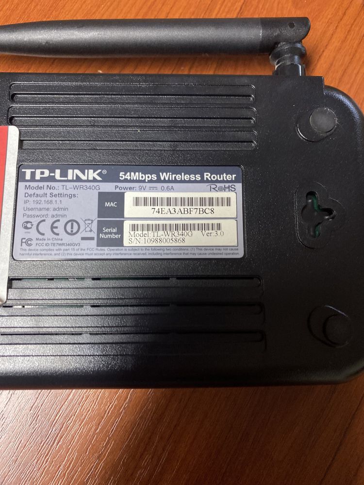 Router TP-Link TL-WR340G