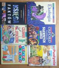 Super książki edukacyjne dla dzieci i młodzieży, zestaw, twarda oprawa