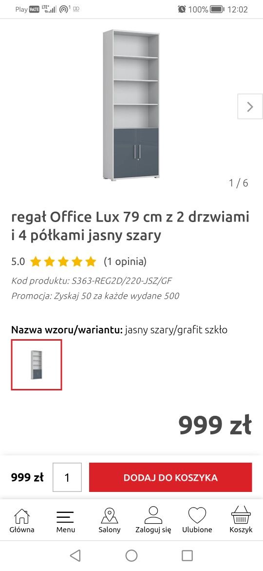 Regał Office Lux z Brw