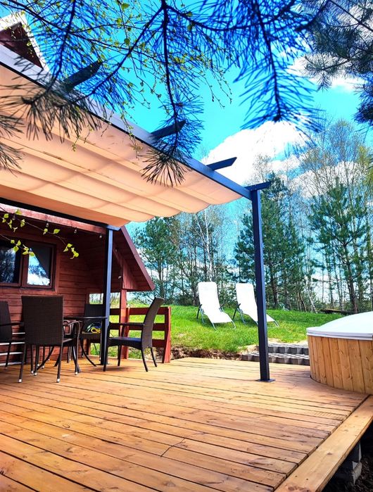 Domek na kaszubach z jacuzzi,Mały ale uroczy, lasek,wakacje,klima