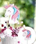 Jednorożec Unicorn Topper na tort dla dzieci Urodziny
