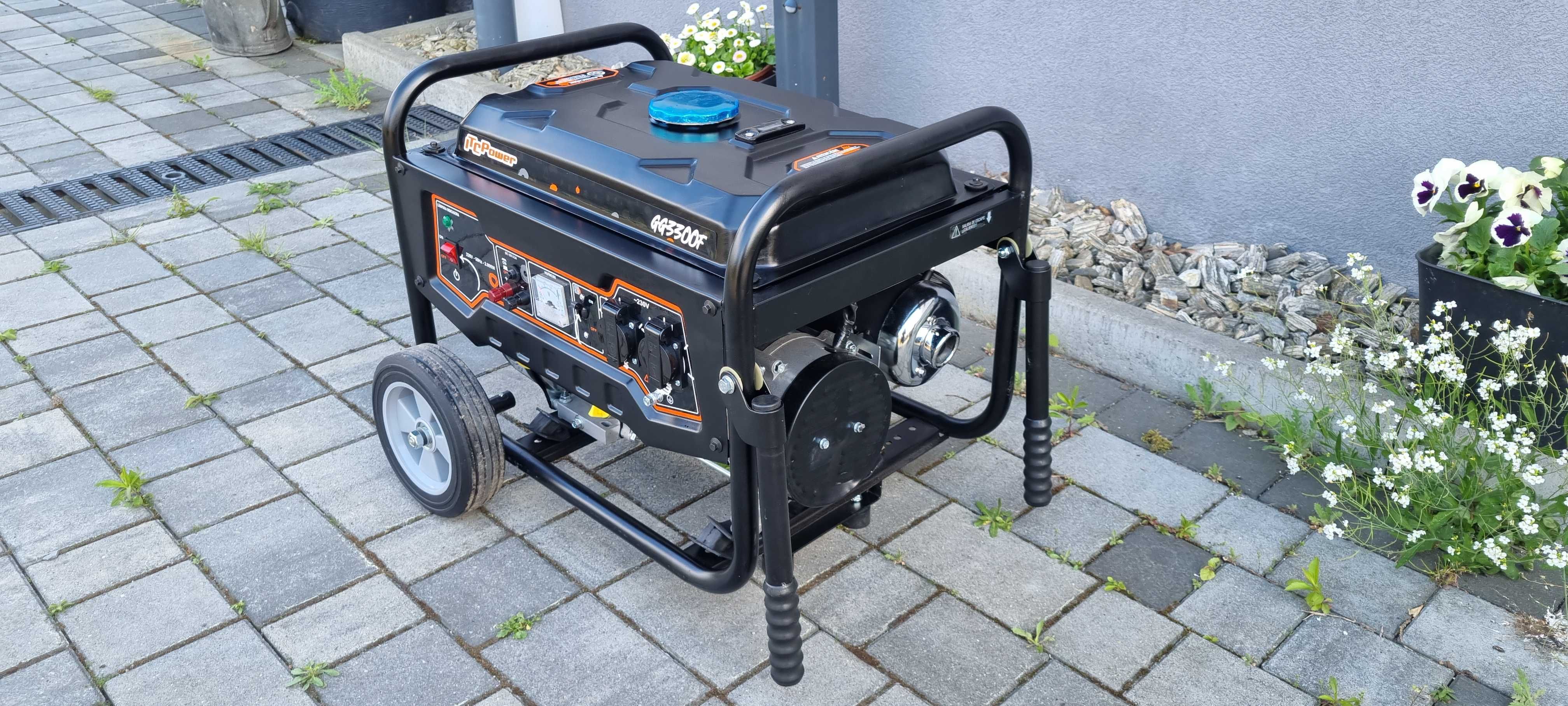 Agregat prądotwórczy 4-suwowy Generator 3000W ITC Power GG3300F kółka*