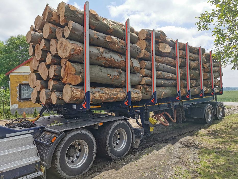 Drewno Opałowe Kominkowe Buk Grab Sezonowany Transport