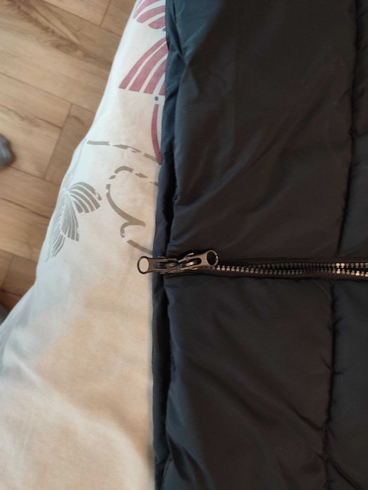 Kurtka zimowa płaszcz roz. L puchowa z kapturem długa