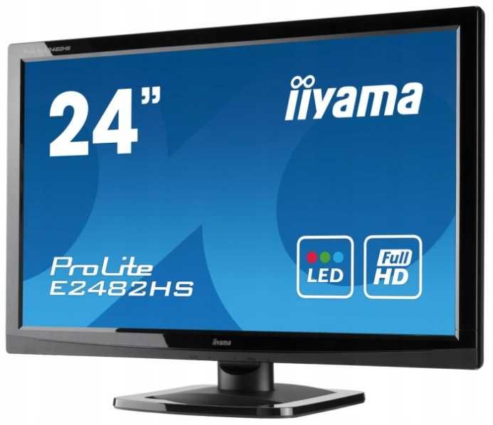 IIYAMA monitor Full HD LED 24'' HDMI, DVI gwarancja