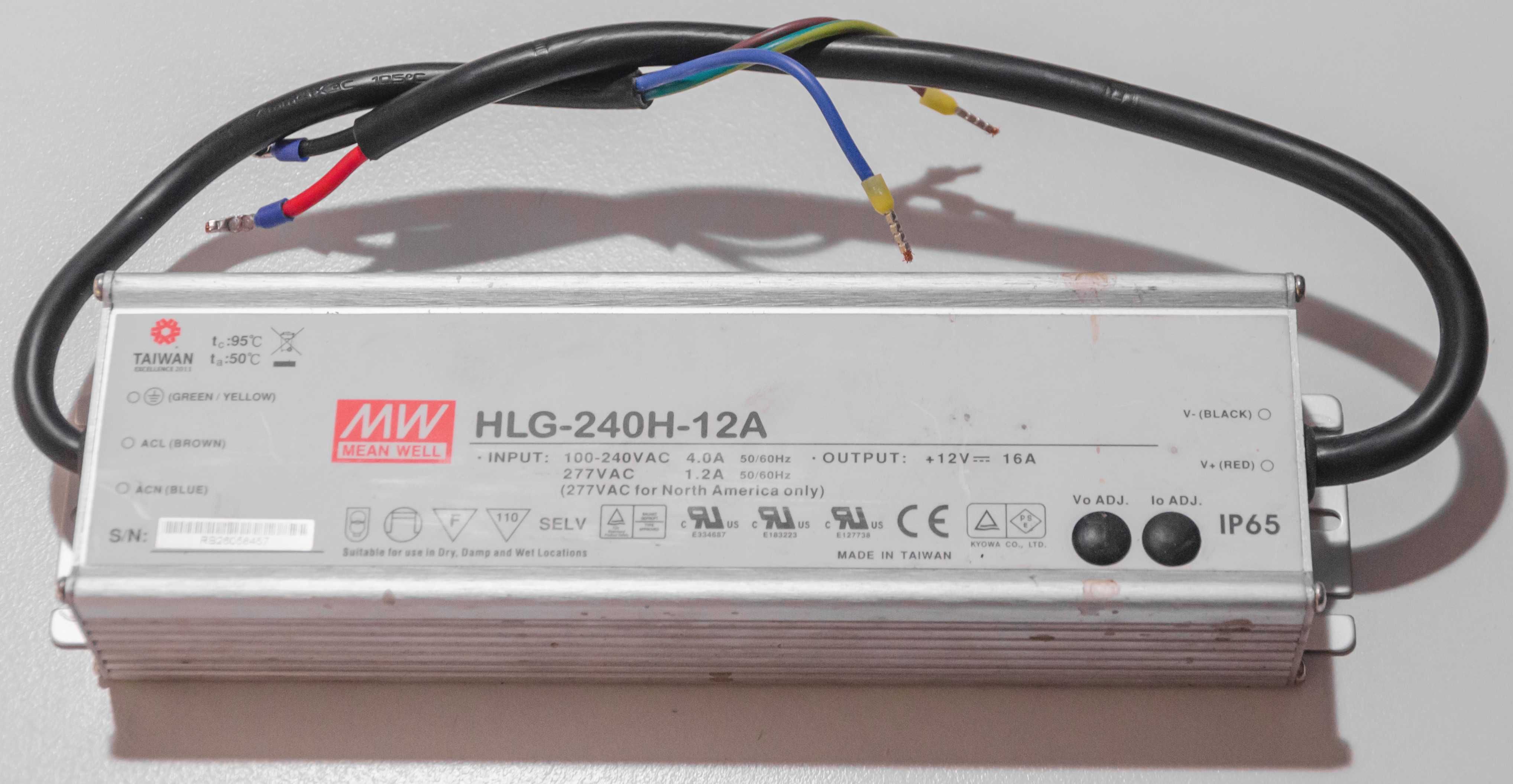 Sterownik Transformator Zasilacz LED Mean Well HLG-240H-12A