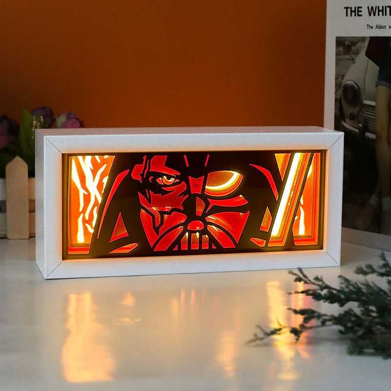 Настільний 3D світильник нічник Star Wars Дарт Вейдер USB