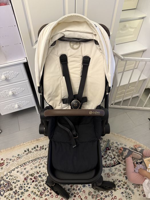 Дитячий візочок Cybex e-priam off white