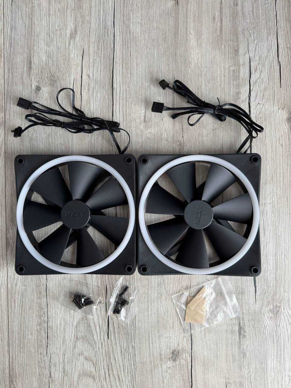 Двосторонні RGB вентилятори NZXT F140 (‎RF-D14DF-B1) 2 × 140mm