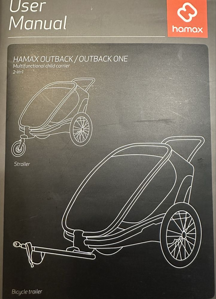 Hamax twin outback przyczepka
