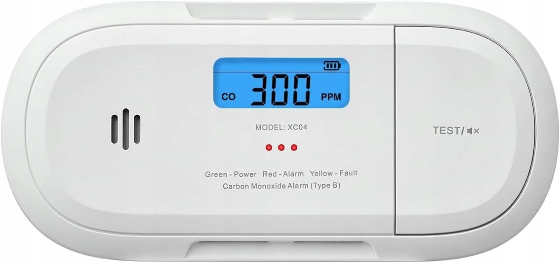 Detektor Czujnik Czadu i Dymu Detektor CO2 z Wyświetlaczem X-SENSE