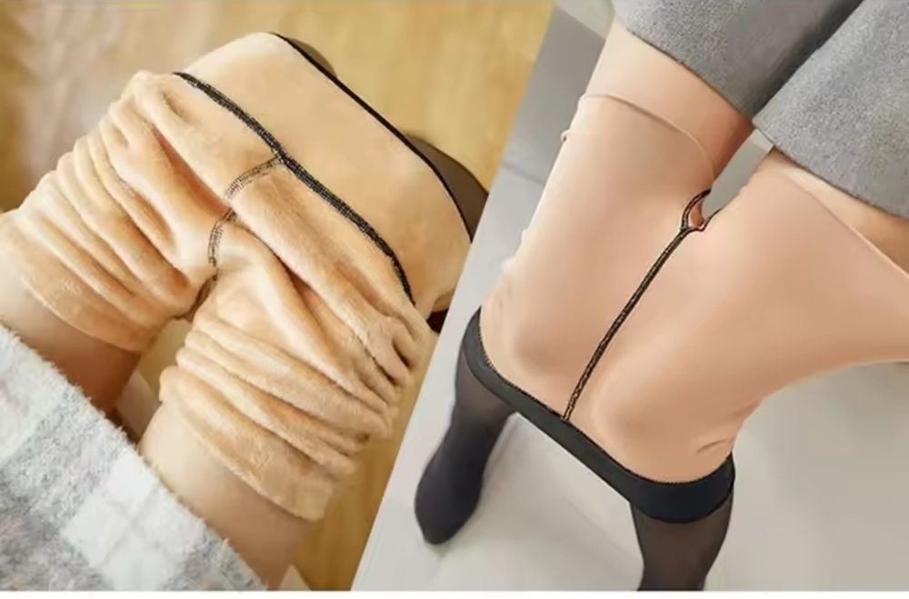 Термоколготи ефект капронових голих ніг 12 видів на флісі