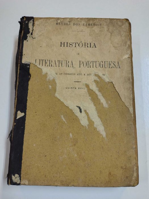 Para restauro: História da Literatura Portuguesa