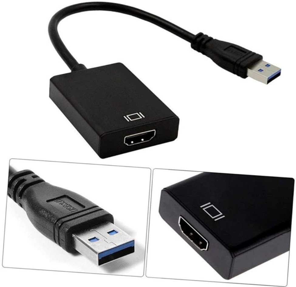 Adapter Przejściówka Konwerter USB 3.0 do HDMI Full HD 1080p