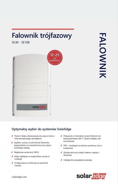 Solaredge SE9K-RW0TEBEN4 inwerter falownik