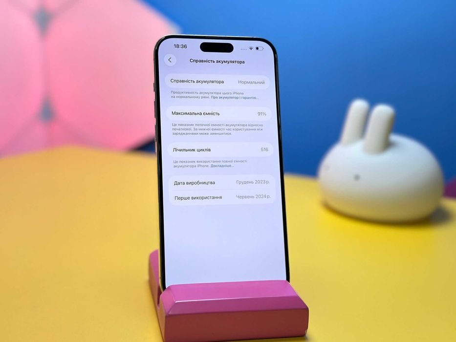 Смартфон Apple iPhone 15 Pro Max 256GB Natural(147997) Б/У З ГАРАНТІЄЮ