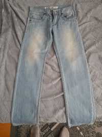 Spodnie jasne jeansowe meskie