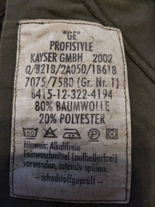 Spodnie wojskowe bundeswehry, niemieckie gr. 1