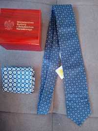 Jedwabny krawat + poszetka