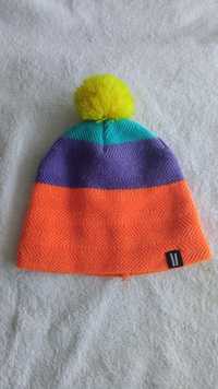 Kolorowa czapka zimowa