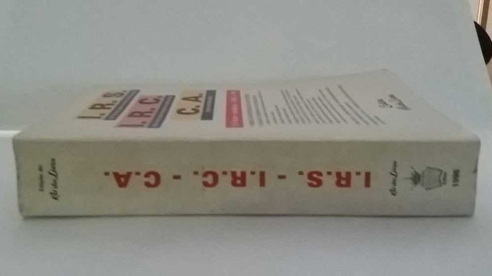 Livro: IRS - IRC - CA (Portes Incluídos)