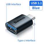 Adapter przejściówka Baseus USB-A do USB-C type-c OTG 3.1 TRANSMISJA