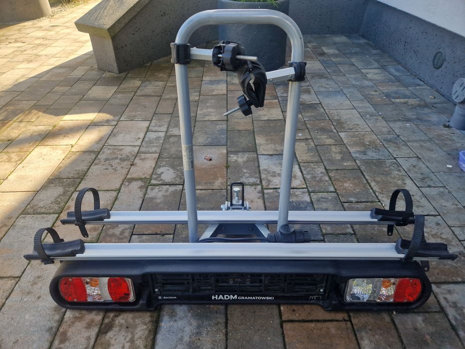 Uchwyt na hak na 2 rowery