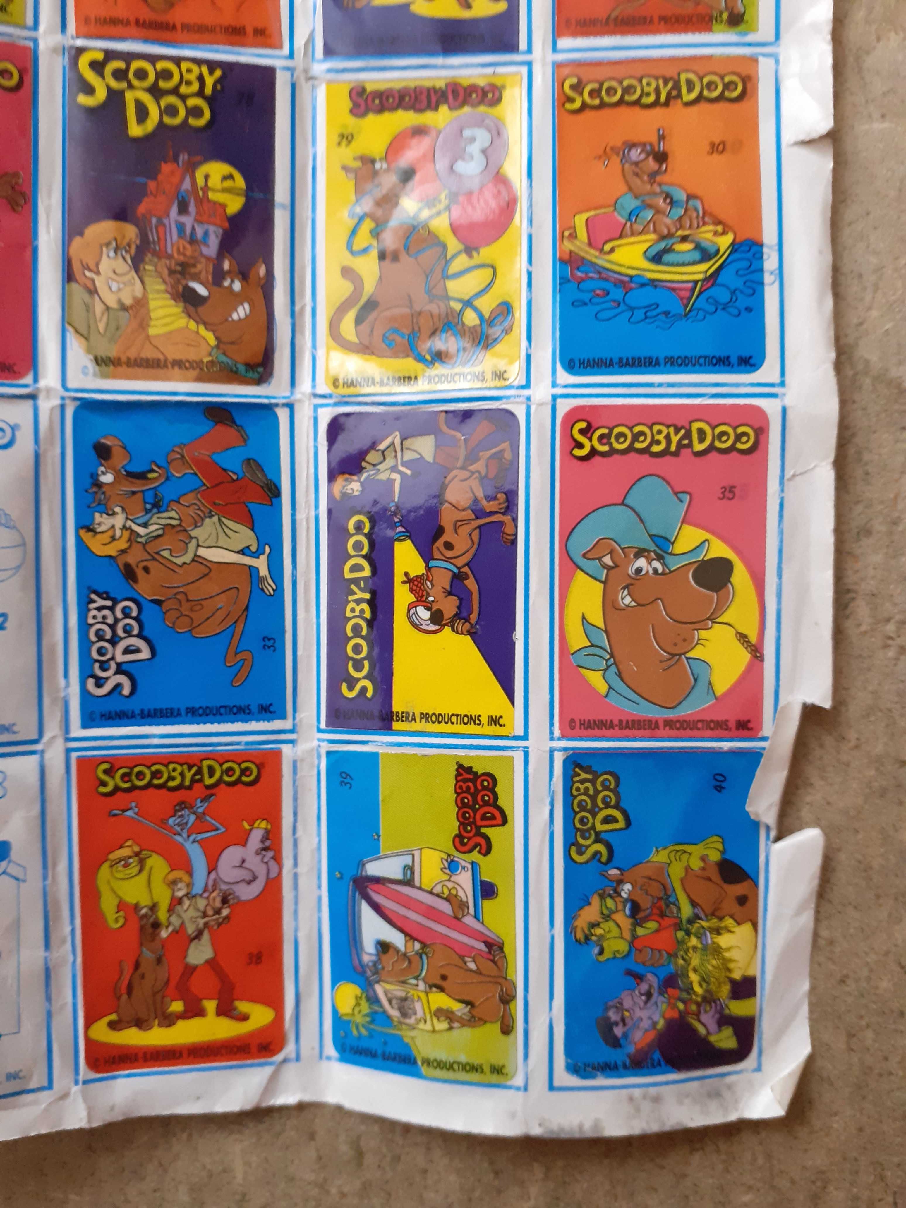 Scooby-Doo album naklejki kolekcjonerskie unikat '90s vintage retro