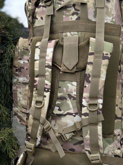 Тактичний військовий великий Рюкзак-Баул на120л з алюмінієвим каркасом