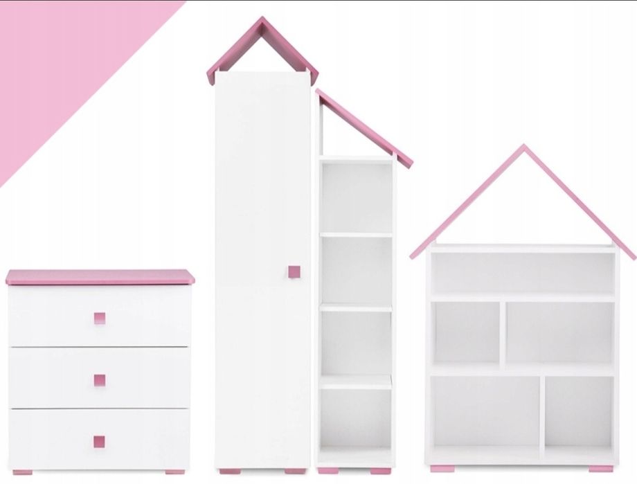Zestaw mebli dla dziewczynki różowy