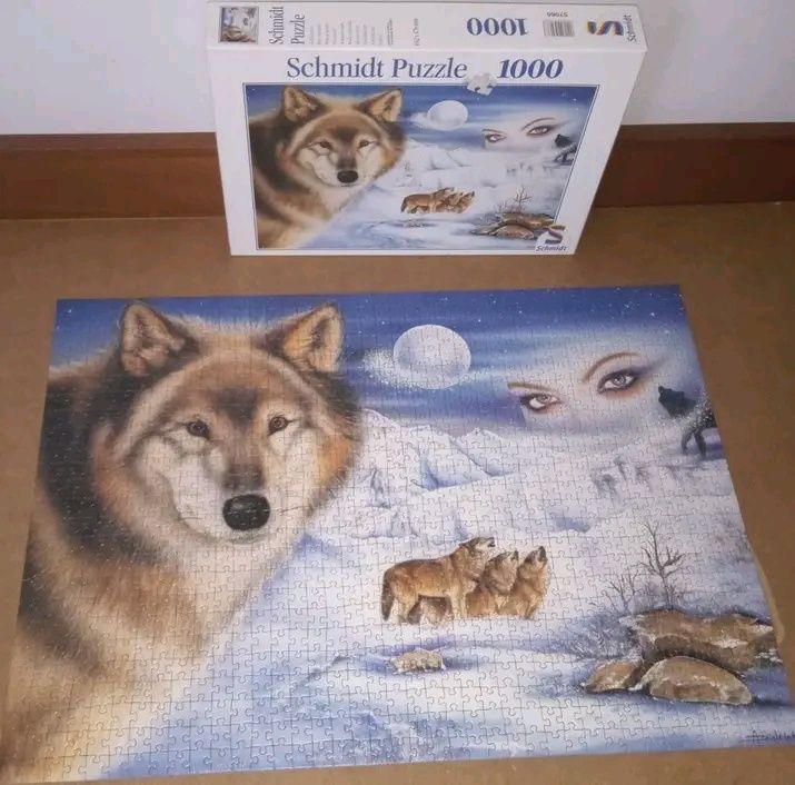 Puzzle 1000 wilk  wilki Schmidt