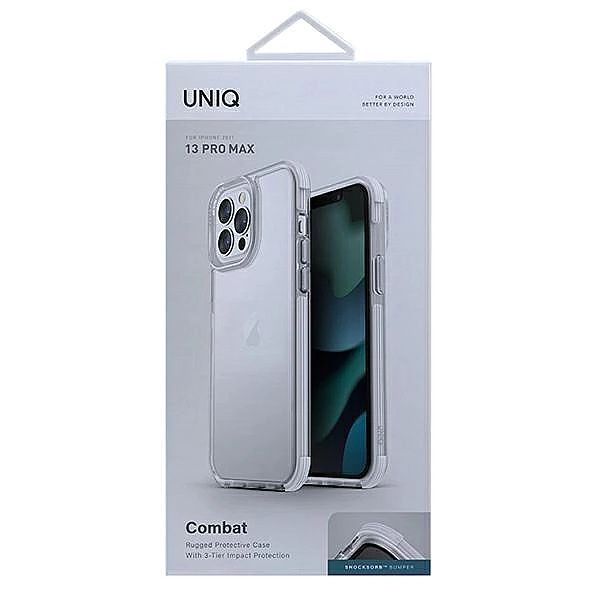 Etui Uniq Combat na iPhone 13 Pro Max - białe