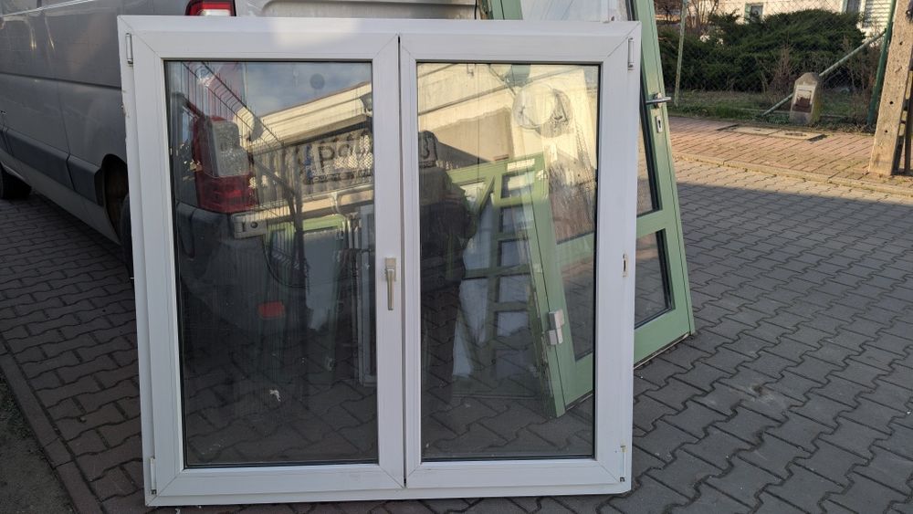 KR HAUS okno 141x136 używane białe pcv Ru 8 sztuk okna drzwi POZNAŃ