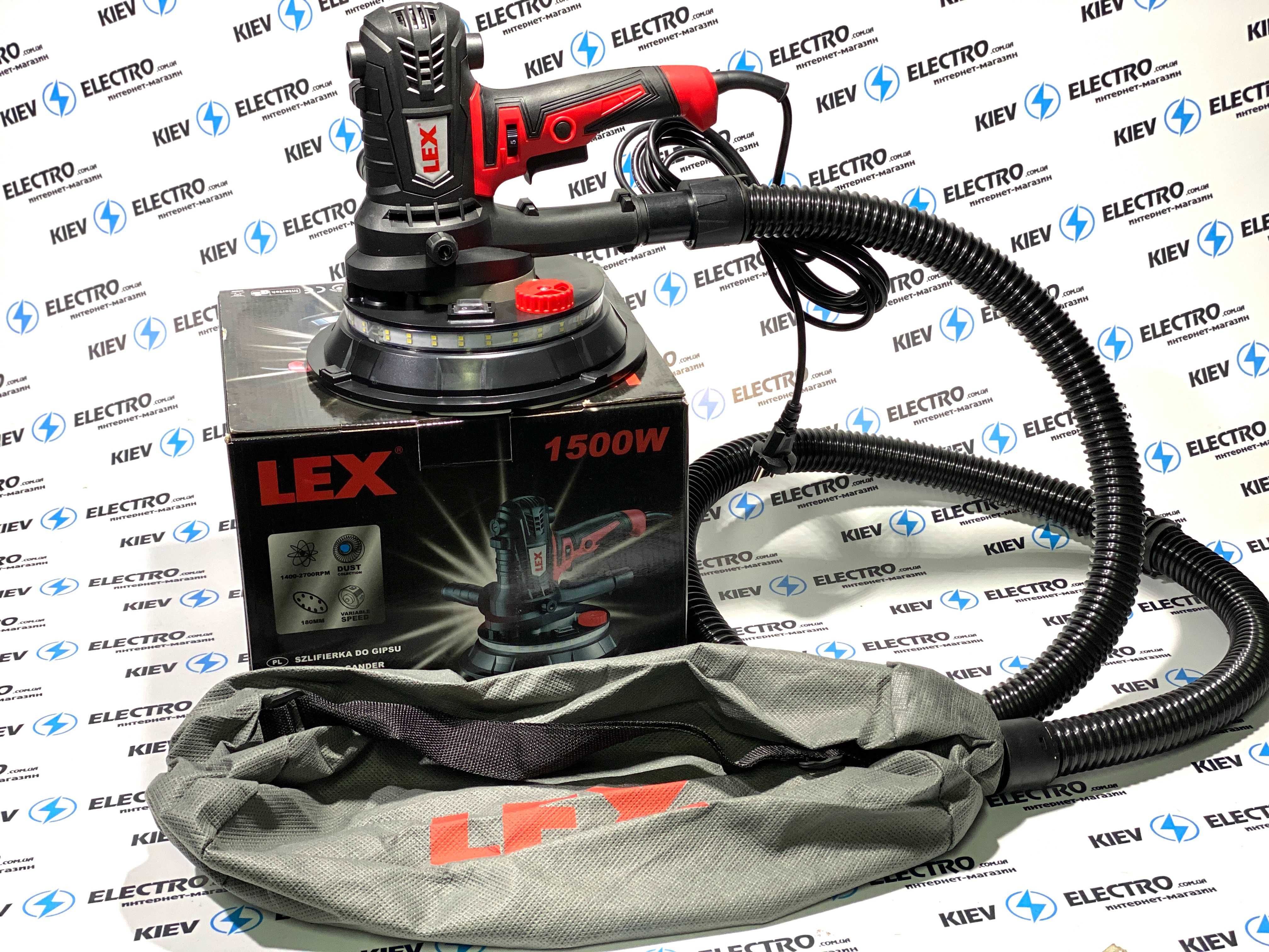 Шлифмашина эксцентрик для стен и потолка LEX LXDWS15 | 1500W | Польша